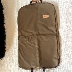 Jon Hart Mainliner Coated Canvas 40” Garment Hanging Travel Bag - Saddle Color